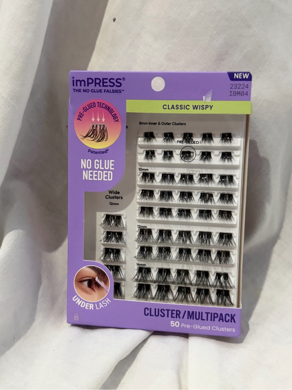 imPRESS Classic Wispy Cluster Multipack - Black on Purple Packaging